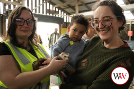 Sarah Christy and Callan Narayan enjoyed a trip to the show as part of their visit from London.