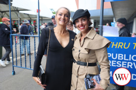 Kristen Lenehan (from Garvoc) and Allansford’s Sabrina Neave were keen to watch some races.