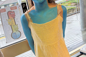 Allira Brown was keen to dress in character.