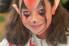 Sienna Cowland joined in the fun of Wicked Wednesday.