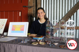 Jess’ Sunshine Designs added colour to the market stalls.