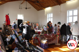 There was plenty of arts and crafts on display.