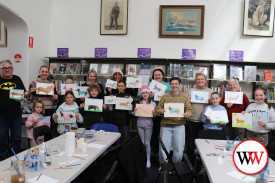 The Port Fairy Library was the place to be for those wanting to paint a dachshund.