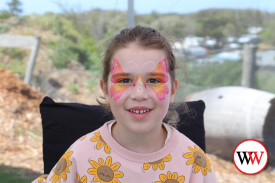 Isla Stingel loved her face paint.